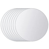 Vidaxl 8 st spiegeltegels rond glas