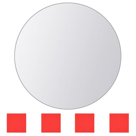 Vidaxl 8 st spiegeltegels rond glas