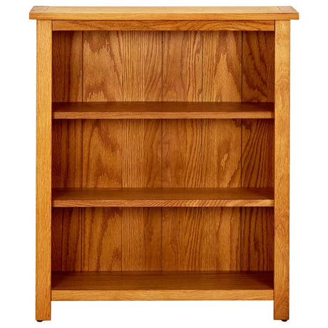 Vidaxl boekenkast met 3 schappen 70x22,5x82 cm massief eikenhout