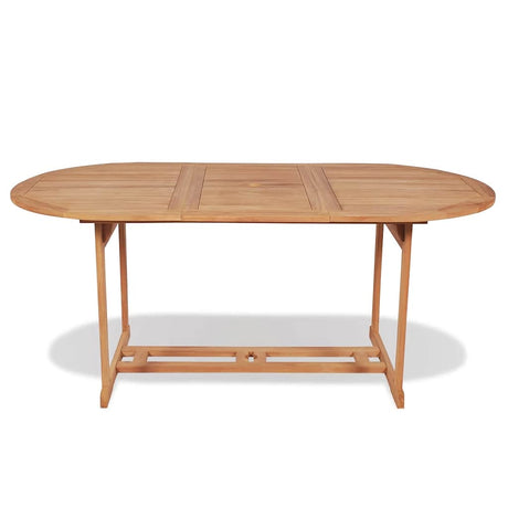 Vidaxl tuintafel 180x90x75 cm massief teakhout
