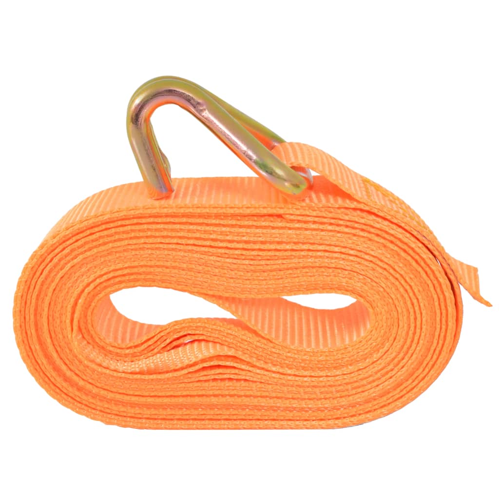 Vidaxl spanbanden 0,4 ton 6mx25mm oranje 4 st