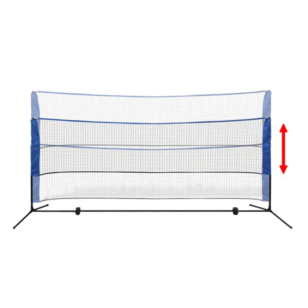 Vidaxl badminton net met shuttles 300x155 cm