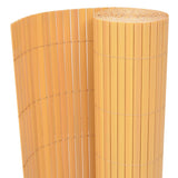 Vidaxl tuinafscheiding dubbelzijdig 90x300 cm pvc geel