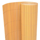 Vidaxl tuinafscheiding dubbelzijdig 90x500 cm pvc geel