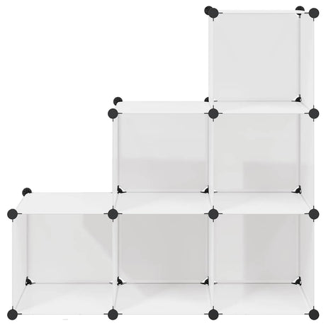 Vidaxl opbergmeubel met 6 vakken wit