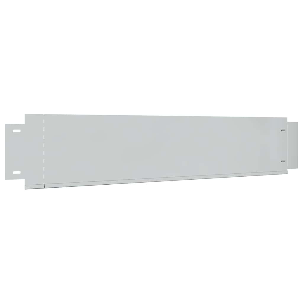 Vidaxl grasboorden 100x19 cm gegalvaniseerd staal 5 st