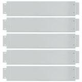Vidaxl grasboorden 100x19 cm gegalvaniseerd staal 5 st