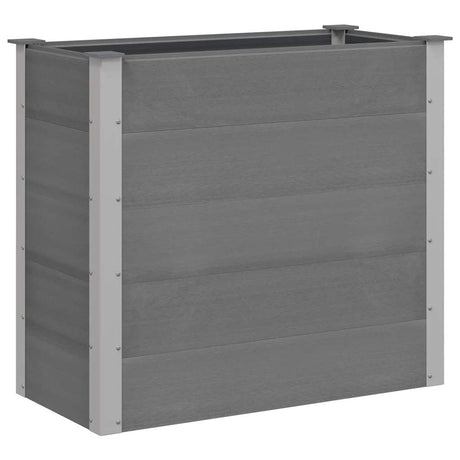 Vidaxl plantenbak verhoogd 100x50x91 cm hkc grijs