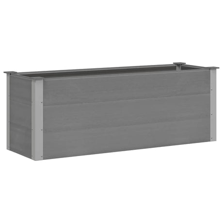 Vidaxl plantenbak verhoogd 150x50x54 cm hkc grijs