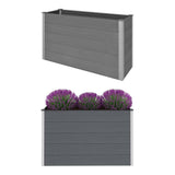 VidaXL Plantenbak verhoogd 150x50x91 cm HKC grijs