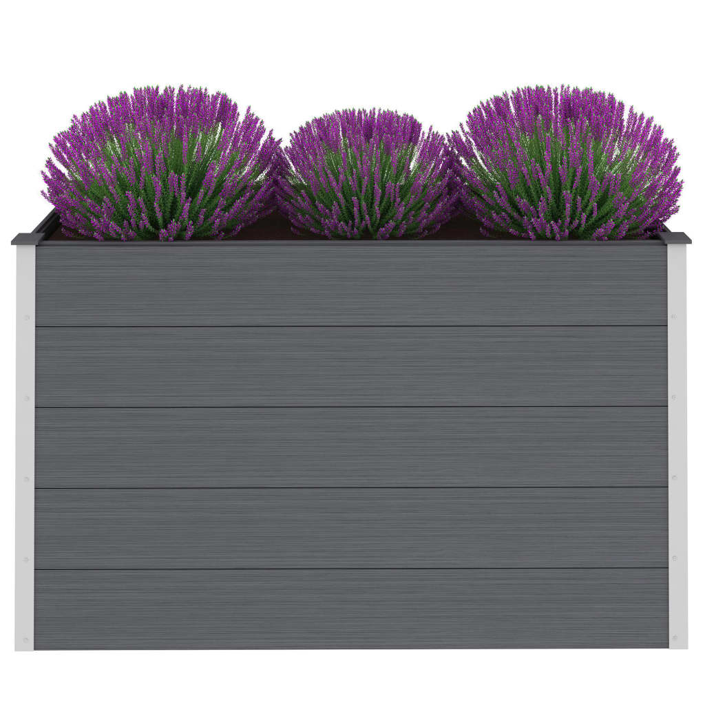 VidaXL Plantenbak verhoogd 150x50x91 cm HKC grijs