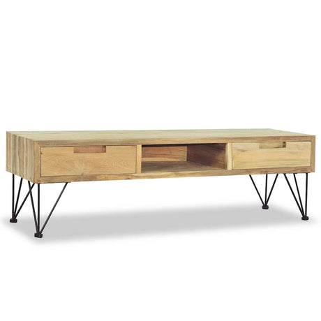 Vidaxl tv-meubel 120x35x35 cm massief teakhout