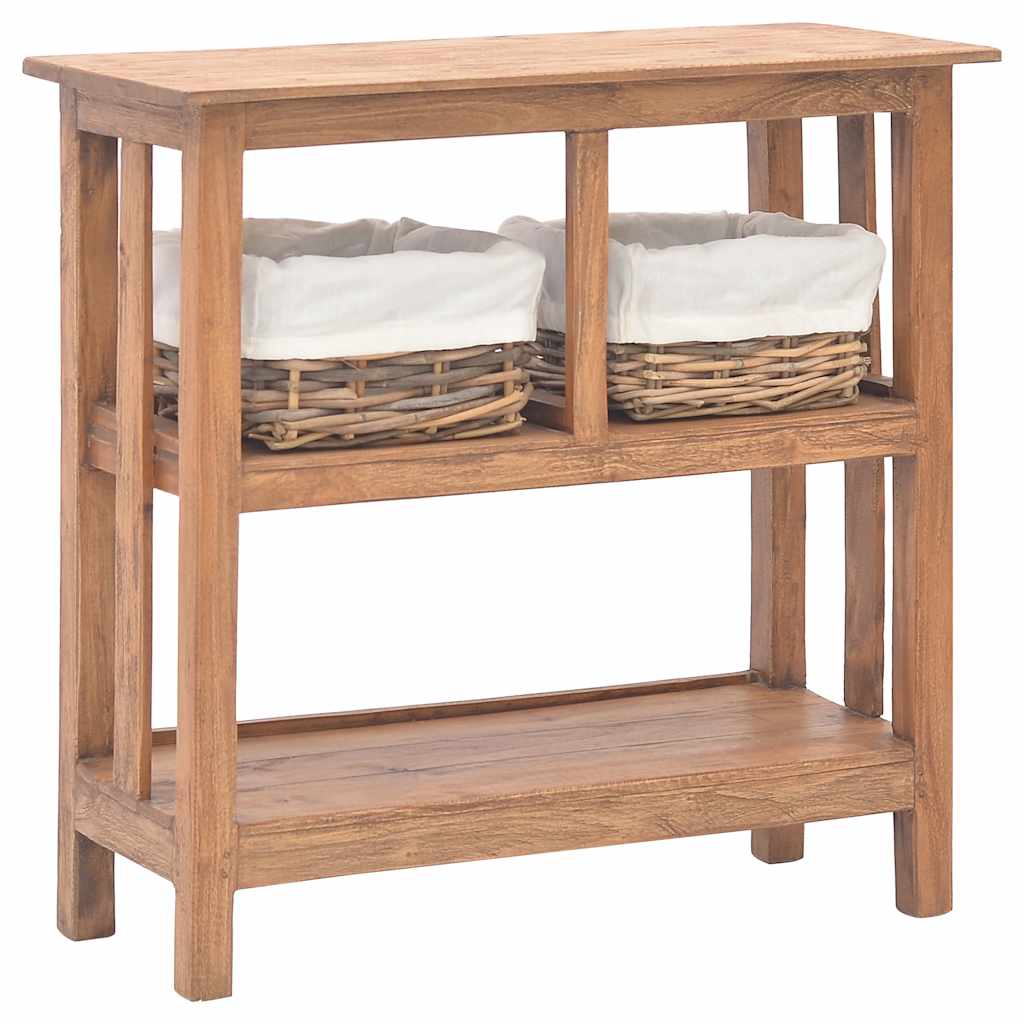 Vidaxl wandtafel 69x28x70 cm massief mahoniehout
