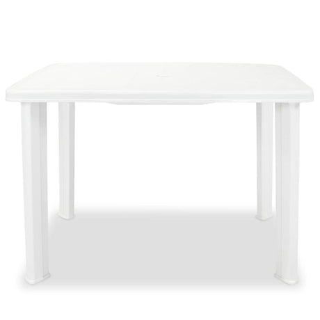 Vidaxl tuintafel 101x68x72 cm kunststof wit
