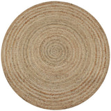 Vidaxl tapijt rond 90 cm gevlochten jute