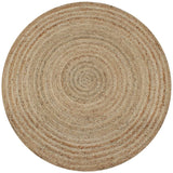 Vidaxl tapijt rond 90 cm gevlochten jute