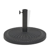 Vidaxl parasolvoet rond 14 kg hars zwart