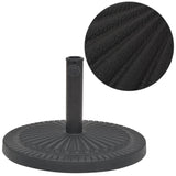 VidaXL Parasolvoet rond 29 kg hars zwart