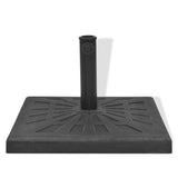 Vidaxl parasolvoet vierkant 19 kg hars zwart