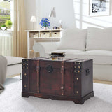 Vidaxl schatkist vintage stijl 66x38x40 cm hout