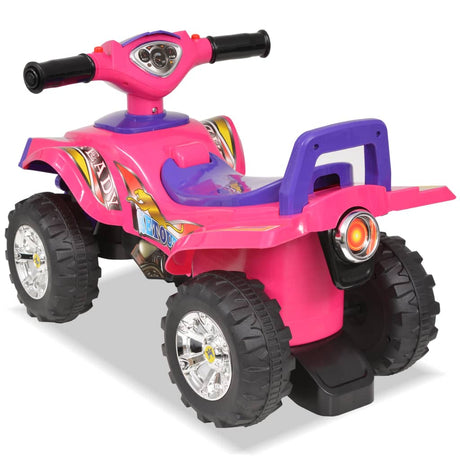 VidaXL Loopquad met licht en geluid roze en paars