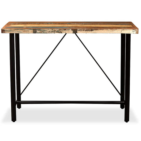 Vidaxl bartafel 120x60x107 cm massief gerecycled hout