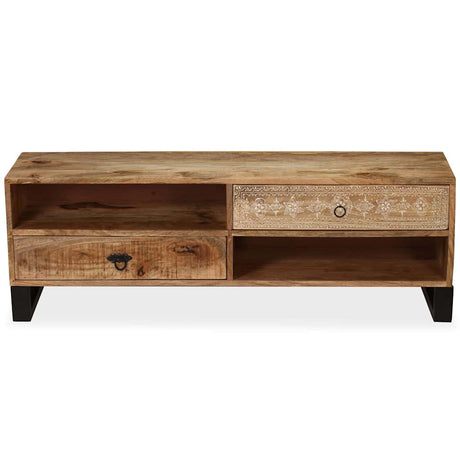 Vidaxl tv-meubel 120x30x40 cm massief mangohout