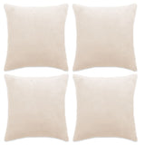 VidaXL Kussenhoezen 4 st 40x40 cm stof gebroken wit