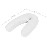 Vidaxl zwangerschapskussen j-vormig 54x(36-43) cm wit