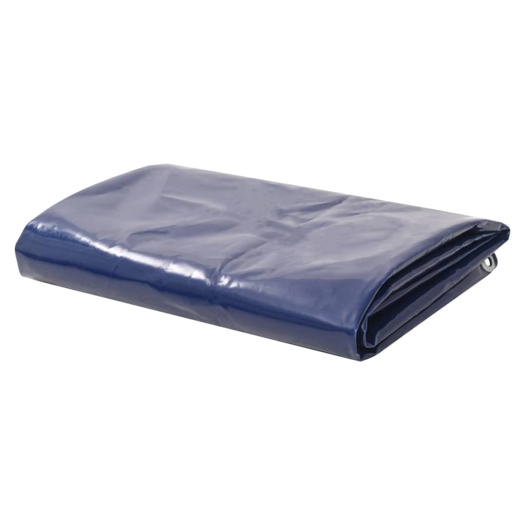 Vidaxl dekzeil 650 g m² 3x3 m blauw