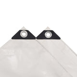 Vidaxl dekzeil 650 g m² 4x8 m wit