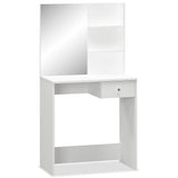 Vidaxl kaptafel 75x40x141 cm bewerkt hout wit