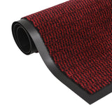 VidaXL Droogloopmat rechthoekig getuft 40x60 cm rood