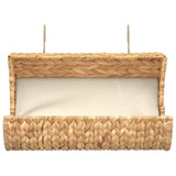 Vidaxl kattenbed met kussen 37x20x20 cm waterhyacint