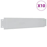 Vidaxl grasboorden 10 st 100x20 cm gegalvaniseerd staal