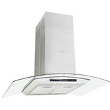 Vidaxl eilandafzuigkap lcd-scherm sensor 756 m³ u led 90 cm