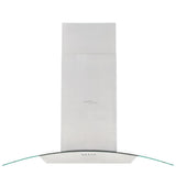 Vidaxl eilandafzuigkap 756 m³ u led 90 cm roestvrij staal