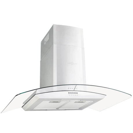 Vidaxl wandafzuigkap 756 m³ u led 90 cm roestvrij staal