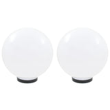 Vidaxl led-bollampen 2 st rond 30 cm pmma