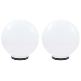 Vidaxl led-bollampen 2 st rond 40 cm pmma