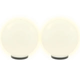 Vidaxl led-bollampen 2 st rond 40 cm pmma