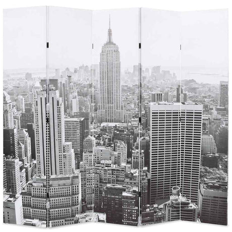 Vidaxl kamerscherm new york bij daglicht 200x170 cm zwart en wit