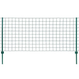 Vidaxl euro hek 20x0,8 m staal groen