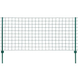 Vidaxl euro hek 20x1 m staal groen
