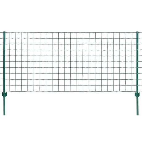 Vidaxl euro hek 20x1,2 m staal groen