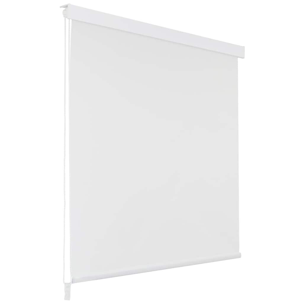 Vidaxl rolgordijn voor douche 80x240 cm wit