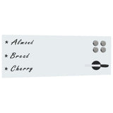 Vidaxl whiteboard voor aan de wand magnetisch 60x20 cm glas