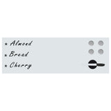 Vidaxl whiteboard voor aan de wand magnetisch 60x20 cm glas