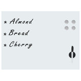 Vidaxl whiteboard voor aan de wand magnetisch 80x60 cm glas