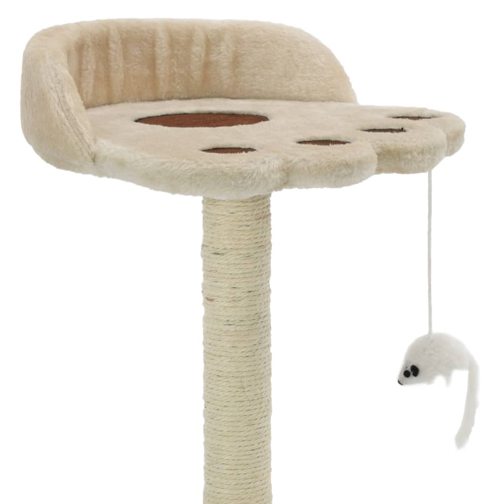 Vidaxl kattenkrabpaal met sisal krabpaal 40 cm beige en bruin